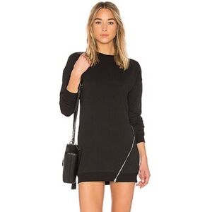 NWT by the way. Revolve Tarina Long Sleeve Zip Front Sweatshirt Mini Dress Black